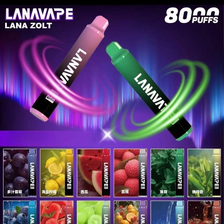 LANA8000口拋棄式電子煙  一次性電子煙NO.2 現貨批發零售